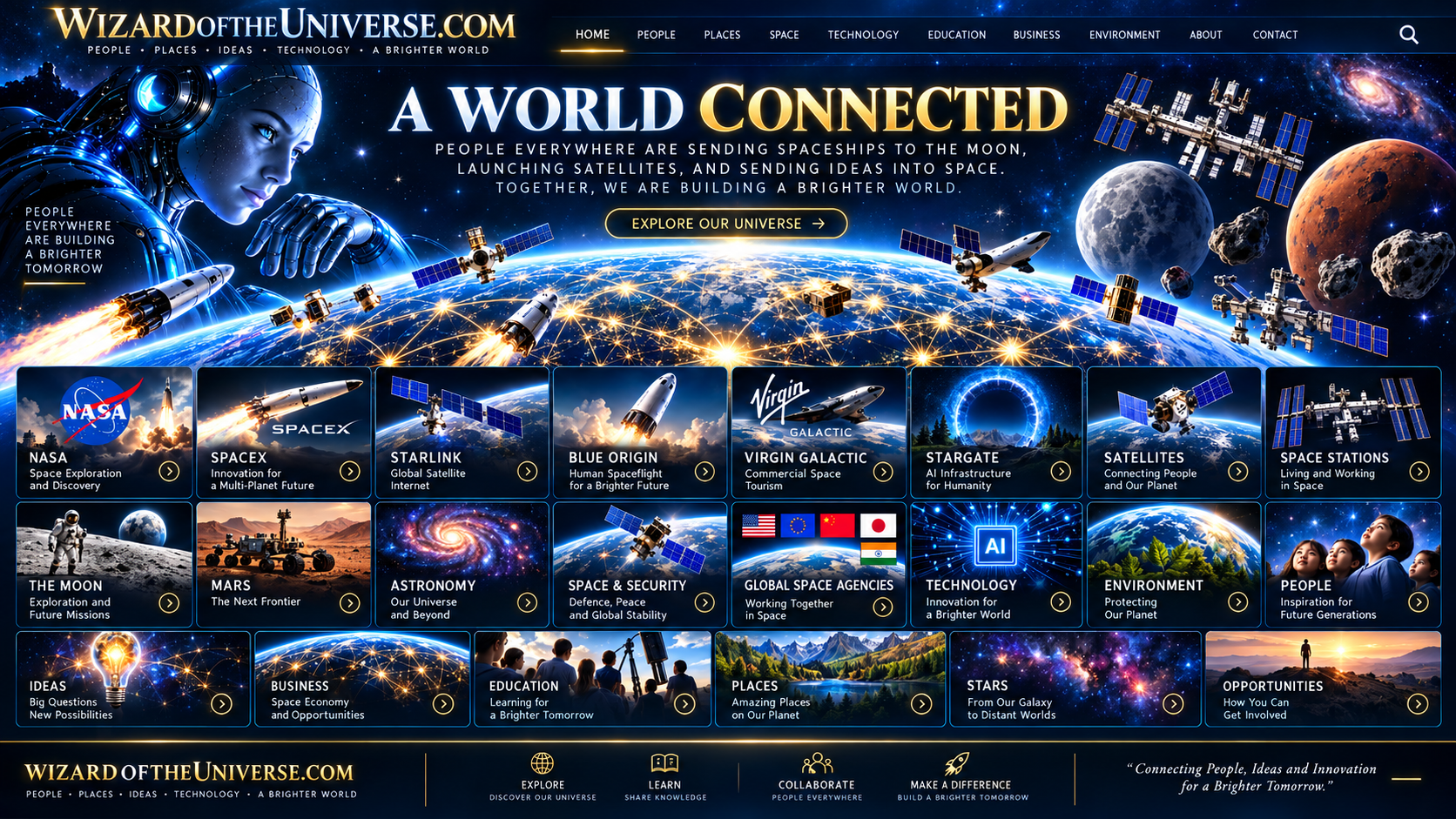 Wizard of the Universe — A World Connected